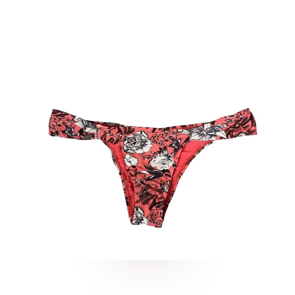 Sofia by Vix Floral Bikini Bottoms NWT Pink Tropical Swim Size Large